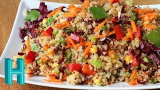 How to Make Rainbow Quinoa Salad Recipe  Hilah Cooking [upl. by Micaela243]