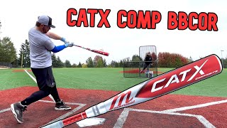 Hitting with the Marucci CatX Composite 500 BBCOR  Baseball Bat Review [upl. by Oicnerual]