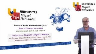 Valencià Llengua i Literatura Juny de 2016  Opció B [upl. by Ciapha981]