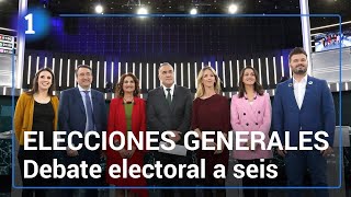 Elecciones generales 2019 debate electoral a seis en RTVE [upl. by Nosreip]