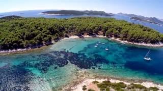 Lastovo Saplun beach  Croatia  skyview [upl. by Levon]