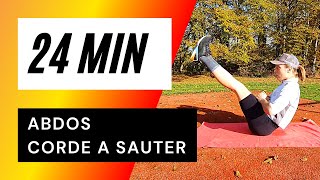 24 Min ABDOS Cardio CORDE A SAUTER [upl. by Lorine]