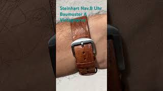 Steinhart NavB Uhr Baumuster A Vintagegrey [upl. by Suiremed]