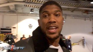 ANTHONY JOSHUA REACTS TO CANELOS KO WIN quotIM A 14 MEXICAN NOW VIVA MEXICOquot [upl. by Ijuy810]