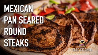 Cast Iron Bottom Round Steaks Recipe [upl. by Aiden]