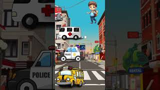 help find my school bus shorts shortsfeed cartoon funny police bus [upl. by Onig]