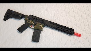 Tokyo Marui MWS base AR15 custom upper BRN180 style  5 [upl. by Adal]