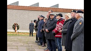 Volkstrauertag 18112023 Kranzniederlegung Plötzensee [upl. by Tnomal]