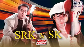 Shah Rukh Khan X Salman Khan  Romantic Songs Of 90s Bollywood  Evergreen Hindi Songs Video Jukebox [upl. by Farro]