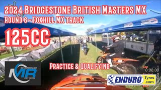 Bridgestone British Masters MX  Round 6  125cc Practice amp Qualifying [upl. by Anitnahs]