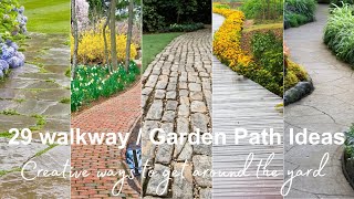 29 Walkway  Garden Path Ideas Creative Inspiration for your front side and backyard [upl. by Travus]