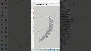 ✅How to make spiral stair in SketchUp with simple steps  Plugin  Truebend viral cad sketchup [upl. by Folsom]