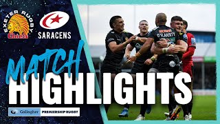 MATCH HIGHLIGHTS Exeter Chiefs v Saracens [upl. by Balbinder]