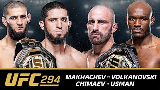 🔴 UFC 294 Live Stream  ISLAM MAKHACHEV v VOLKANOVSKI 2  USMAN v CHIMAEV  Full Show Watch Along [upl. by Dever]