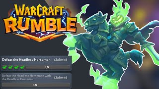 Hallows End  Week 3  Headless horseman is easy  Warcraft Rumble [upl. by Incrocci]