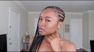 DIY FEED IN BRAIDS Lemonade Braids [upl. by Magdala277]