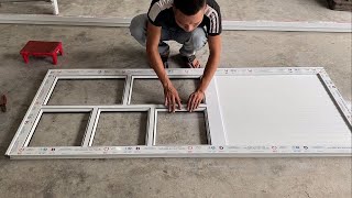 Techniques Building And Assemble Aluminum Door Easy For Newbies [upl. by Hayarahs611]