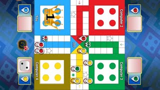 Ludo Game in 4 Players  Ludo King Game in 4 Players  Ludo Gameplay  Ludo Khela ludogame 107 [upl. by Inger912]