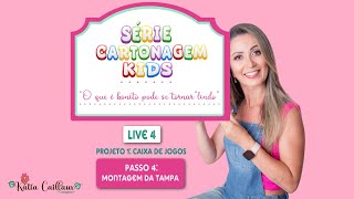 Live 4  Como montar uma caixa de cartonagem para jogos  Série Cartonagem Kids [upl. by Ajnotal]