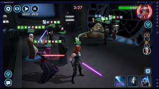 SWGOH GAC Starkiller vs Jabba  Jabba counter [upl. by Malha]