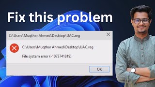 How to Fix File System Error 1073741819 in Windows [upl. by Niessuh]