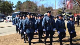 Riderless horse follows casket of fallen trooper Thomas Clardy [upl. by Dumond]