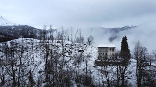 4 VIVERE IN MONTAGNA  RISVEGLIO SOTTO LA NEVE  CROISSANT COTTI A LEGNA [upl. by Johst]