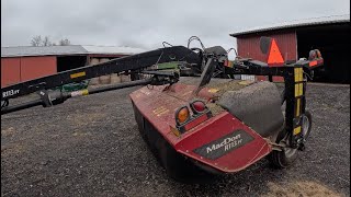 Prepping to mow triticale [upl. by Jesselyn]