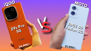 iqoo z9s pro 5g vs moto edge 50 fusion 5g  Detailed Comparison  techunwind [upl. by Dewie]