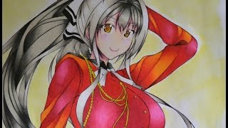 Drawing Isuzu Sento Amagi Brilliant Park [upl. by Eniamej]