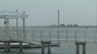 Winds Pick Up in Steinhatchee as Hurricane Helene Approaches [upl. by Derfnam]