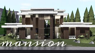 Bloxburg Mansion Modern House  House Build  Roblox [upl. by Ahsea]