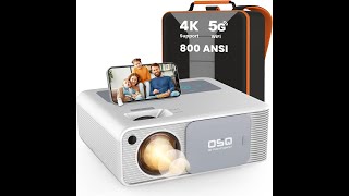 OSQ 800 ANSI Projector Review – Pros amp Cons – 1080P Native Resolution 4K Support Resolution [upl. by Aninaj]