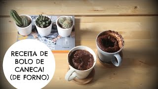 RECEITA Bolo de caneca no forno  Paula Ferraz [upl. by Gibbons664]