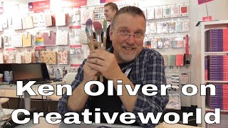 Designer Ken Oliver auf der Creativeworld 2018  Color Burst neue Farben und Stempelkissen [upl. by Tacy898]