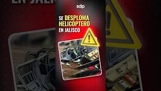 VIDEO HELICÓPTERO se DESPLOMA 🚁 en la Laguna de Sayula JALISCO hay 4 HERIDOS tras accidente ⚠️ [upl. by Ylrebme827]