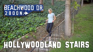 Hollywoodland Stairs In Famous Beachwood Canyon [upl. by Robina97]