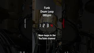 Funk Drum Backing Track  98bpm guitarpractice playalong basspractice [upl. by Chuu]