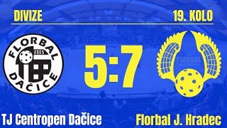 Highlights TJ Centropen Dačice vs Florbal J Hradec [upl. by Itsa393]