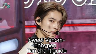 Sweet Venom  ENHYPEN Fan chant guide [upl. by Anytsirhc]