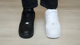 Which Is Better Nike x Supreme Air Force 1 Low White vs Black 2020 [upl. by Zimmer59]