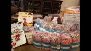 Unboxing video Part 5  Yarn haul Herrschners Black Friday weekend Sales [upl. by Deedahs]