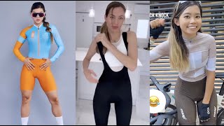 Girls Reviews of Spandex Cycling Shorts Compilation 46 [upl. by Shaer]