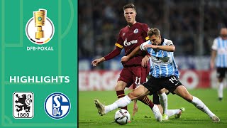 1860 Munich surprises S04  1860 München vs Schalke 04 10  Highlights  DFBPokal 2 Round [upl. by Eveleen]