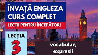 Engleza pentru incepatori Lectia 3 vocabularexpresii [upl. by Blanch]