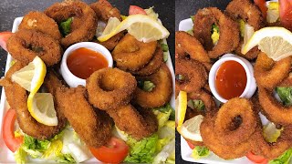 CALAMARS fritsكلمار مقرمش وفتي بخليط سحريTake A Look [upl. by Trevlac153]