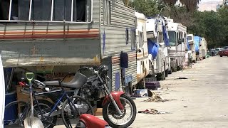 San Joses plan to remove RVs with over 900 likelyoccupied vehicles on city streets [upl. by Eisle]