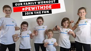 PE WITH JOE  BEST KIDS WORKOUT ROUTINES  PEWITHJOE Joe Wicks The Body Coach [upl. by Laurena]