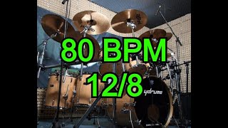 Drums Beat 128 80 bpm no fills [upl. by Htebaras]