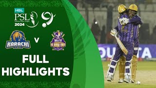 KK vs QG PSL 2024 Match 22nd Highlights  06 Mar 2024  PSL 2024 today Match Highlights [upl. by Ellenor]